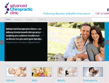 Tablet Screenshot of advancedchiroclinic.com.au
